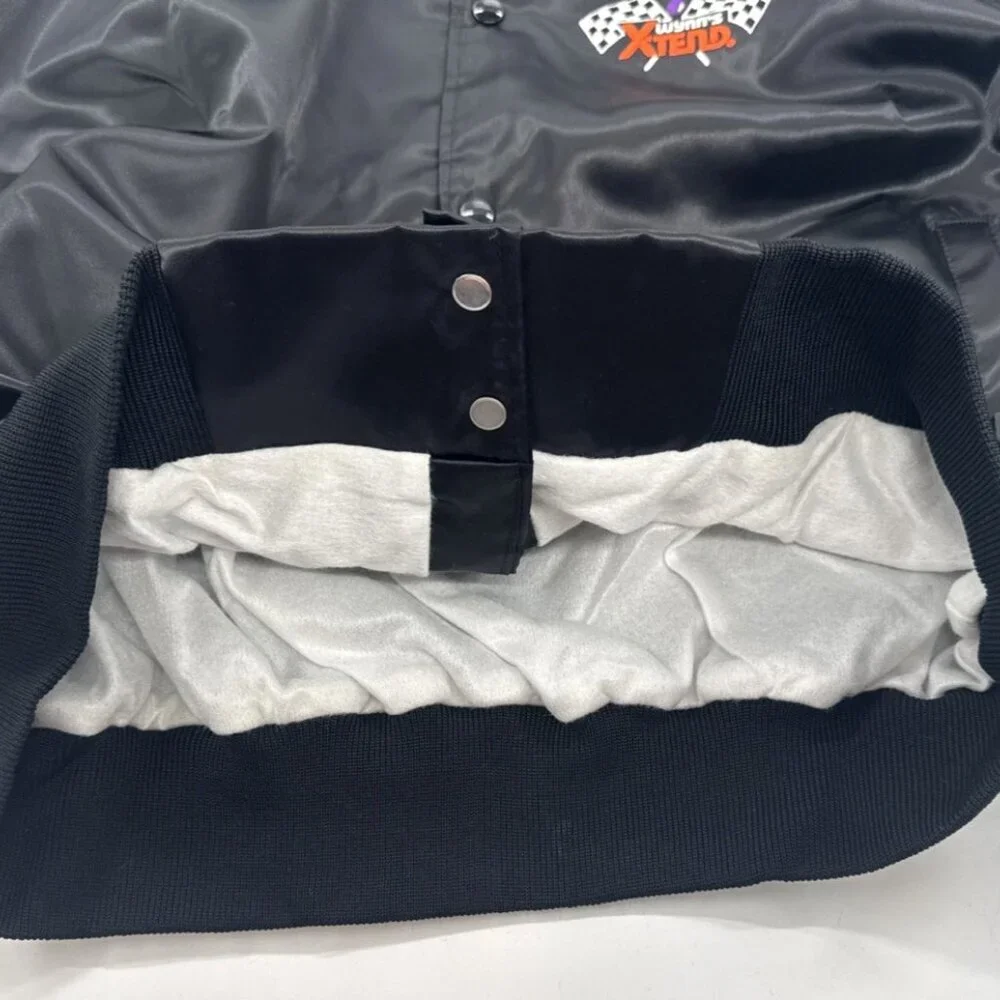 Vintage Wynn's Xtend Racing Jacket Mens XXL Satin Bomber Snap Lined USA Made 70s